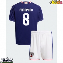 Japan Takumi Minamino #8 Replica Home Minikit World Cup 2026 Short Sleeve (+ pants)